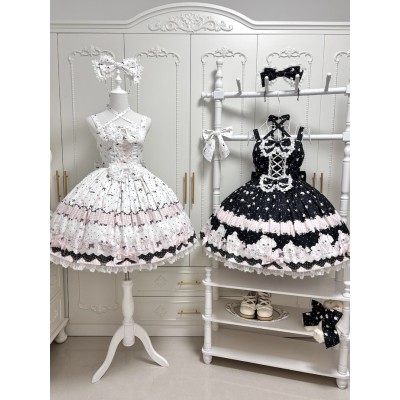 Rabbit Fruit Taro Balls Polka Pup JSK and One Piece(Reservation/3 Colours/Full Payment Without Shipping)